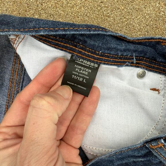 Vintage Express Low Rise Flare Jeans - Size 11/12 Long - Picture 6 of 7
